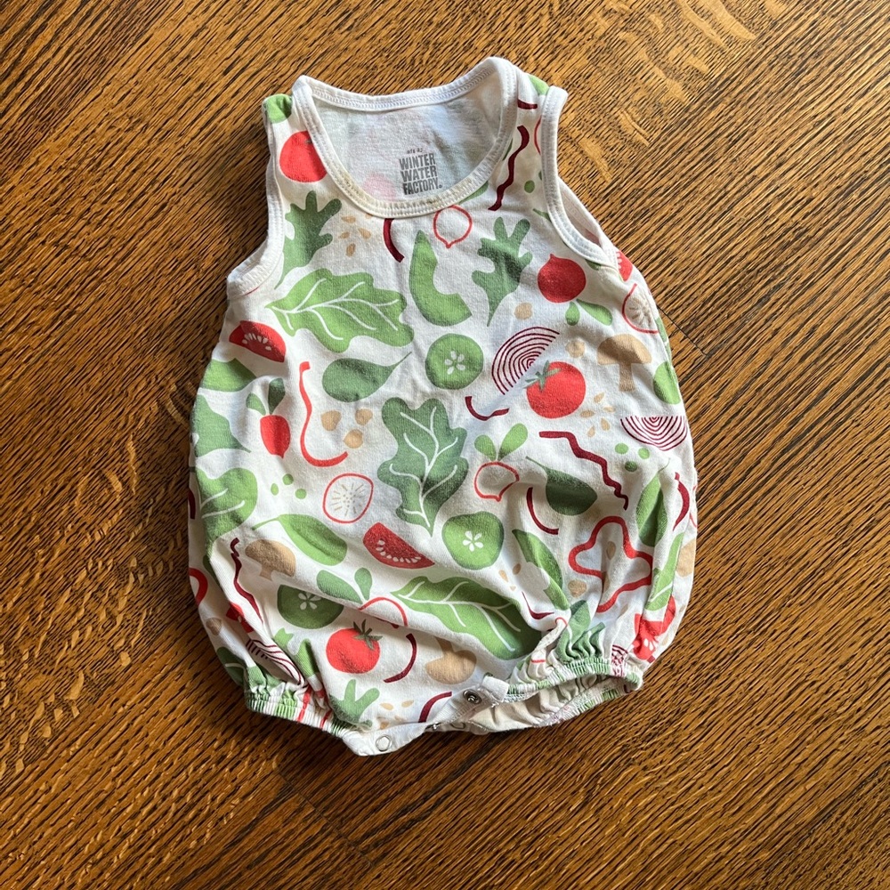 Winter Water Factory Garden Salad Bubble Romper